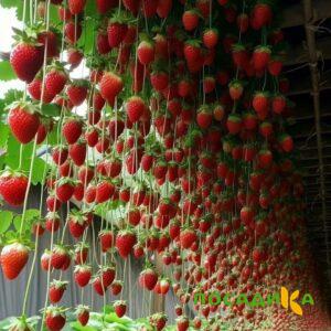Клубника ампельная Анастасия купить по цене от 370р. в интернет-магазине «Посадика» с доставкой почтой в в Новокуйбышевске и по всей России – [изображение №1].